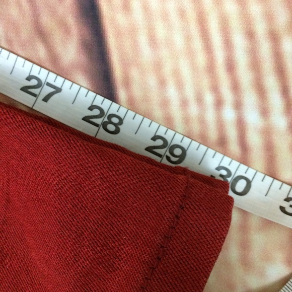 Zara Basic Dept Fire Red Skinny Jeans Zipper Leg - Picture 5 of 8